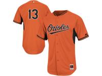 Manny Machado Baltimore Orioles Majestic On-Field Batting Practice Cool Base Player Jersey - Orange