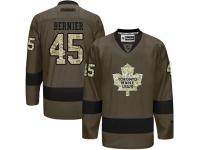 Maple Leafs #45 Jonathan Bernier Green Salute to Service Stitched NHL Jersey