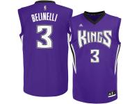 Marco Belinelli Sacramento Kings adidas Replica Jersey - Purple