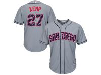 Matt Kemp San Diego Padres Majestic Stars & Stripes 4th of July Cool Base Player Jersey - Gray