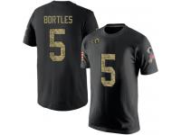 Men #5 Blake Bortles Black Camo Football Salute to Service Los Angeles Rams T-Shirt