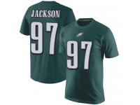 Men #97 Malik Jackson Green Football Rush Pride Name & Number Philadelphia Eagles T-Shirt
