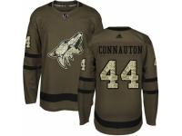 Men Adidas Arizona Coyotes #44 Kevin Connauton Green Salute to Service NHL Jersey
