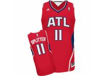 Men Adidas Atlanta Hawks #11 Tiago Splitter Swingman Red Alternate NBA Jersey