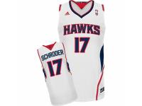 Men Adidas Atlanta Hawks #17 Dennis Schroder Swingman White Home NBA Jersey