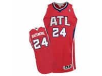 Men Adidas Atlanta Hawks #24 Kent Bazemore Authentic Red Alternate NBA Jersey