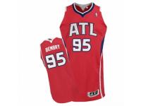 Men Adidas Atlanta Hawks #95 DeAndre Bembry Authentic Red Alternate NBA Jersey