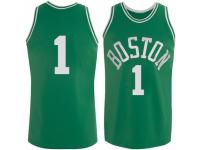 Men Adidas Boston Celtics #1 Walter Brown Swingman Green Throwback NBA Jersey
