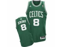 Men Adidas Boston Celtics #8 Jonas Jerebko Swingman Green (White No.) Road NBA Jersey