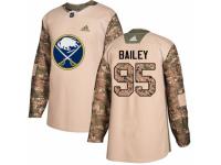 Men Adidas Buffalo Sabres #95 Justin Bailey Camo Veterans Day Practice NHL Jersey