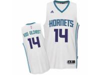 Men Adidas Charlotte Hornets #14 Michael Kidd-Gilchrist Swingman White Home NBA Jersey