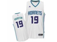Men Adidas Charlotte Hornets #19 P.J. Hairston Swingman White Home NBA Jersey