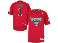 Men Adidas Chicago Bulls #1 Derrick Rose Authentic Red 2013 Christmas Day NBA Jersey