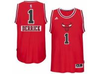 Men Adidas Chicago Bulls #1 Derrick Rose Authentic Red 2014-15 Christmas Day NBA Jersey