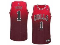 Men Adidas Chicago Bulls #1 Derrick Rose Authentic Red Resonate Fashion NBA Jersey