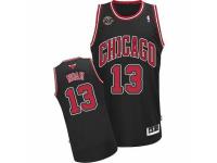 Men Adidas Chicago Bulls #13 Joakim Noah Swingman Black Alternate 20TH Anniversary NBA Jersey