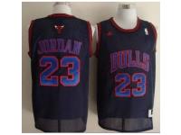 Men Adidas Chicago Bulls #23 Michael Jordan Swingman Black Blue No. NBA Jersey