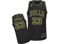 Men Adidas Chicago Bulls #23 Michael Jordan Swingman Black Electricity Fashion NBA Jersey