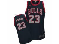 Men Adidas Chicago Bulls #23 Michael Jordan Swingman Black Graystone Fashion NBA Jersey