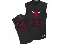 Men Adidas Chicago Bulls #23 Michael Jordan Swingman Black New Fashion NBA Jersey