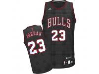 Men Adidas Chicago Bulls #23 Michael Jordan Swingman Black Rhythm Fashion NBA Jersey