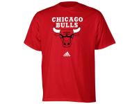 Men adidas Chicago Bulls Red Primary Logo T-shirt
