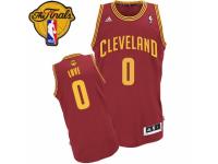 Men Adidas Cleveland Cavaliers #0 Kevin Love Swingman Wine Red Road 2016 The Finals Patch NBA Jersey