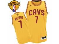 Men Adidas Cleveland Cavaliers #7 Mo Williams Swingman Gold Alternate 2016 The Finals Patch NBA Jersey