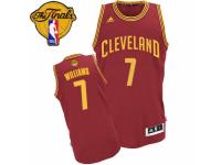 Men Adidas Cleveland Cavaliers #7 Mo Williams Swingman Wine Red Road 2016 The Finals Patch NBA Jersey