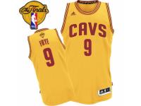 Men Adidas Cleveland Cavaliers #9 Channing Frye Swingman Gold Alternate 2016 The Finals Patch NBA Jersey