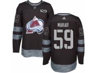 Men Adidas Colorado Avalanche 59 Cale Makar Authentic Black 1917 2017 100th Anniversary NHL Jersey
