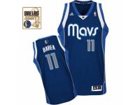 Men Adidas Dallas Mavericks #11 Jose Barea Swingman Navy Blue Alternate Champions Patch NBA Jersey