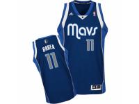 Men Adidas Dallas Mavericks #11 Jose Barea Swingman Navy Blue Alternate NBA Jersey