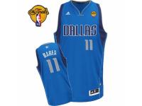 Men Adidas Dallas Mavericks #11 Jose Barea Swingman Royal Blue Road Finals Patch NBA Jersey