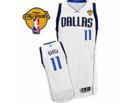 Men Adidas Dallas Mavericks #11 Jose Barea Swingman White Home Finals Patch NBA Jersey
