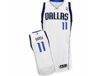 Men Adidas Dallas Mavericks #11 Jose Barea Swingman White Home NBA Jersey