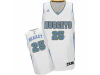 Men Adidas Denver Nuggets #25 Malik Beasley Swingman White Home NBA Jersey