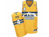 Men Adidas Denver Nuggets #4 Randy Foye Swingman Gold Alternate NBA Jersey