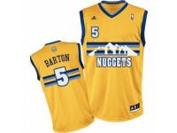 Men Adidas Denver Nuggets #5 Will Barton Swingman Gold Alternate NBA Jersey