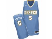Men Adidas Denver Nuggets #5 Will Barton Swingman Light Blue Road NBA Jersey