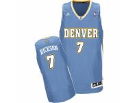 Men Adidas Denver Nuggets #7 JJ Hickson Swingman Light Blue Road NBA Jersey