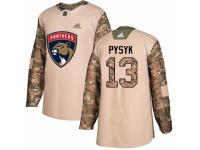 Men Adidas Florida Panthers #13 Mark Pysyk Camo Veterans Day Practice NHL Jersey
