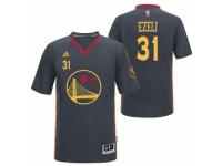 Men Adidas Golden State Warriors #31 Festus Ezeli Authentic Black Slate Chinese New Year NBA Jersey
