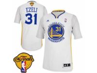 Men Adidas Golden State Warriors #31 Festus Ezeli Swingman White Alternate 2015 The Finals Patch NBA Jersey