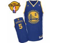 Men Adidas Golden State Warriors #5 Marreese Speights Swingman Royal Blue Road 2015 The Finals Patch NBA Jersey