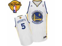 Men Adidas Golden State Warriors #5 Marreese Speights Swingman White Home 2015 The Finals Patch NBA Jersey