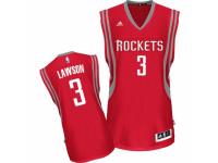 Men Adidas Houston Rockets #3 Ty Lawson Swingman Red Road NBA Jersey