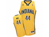 Men Adidas Indiana Pacers #44 Solomon Hill Swingman Gold Alternate NBA Jersey
