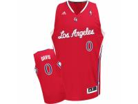 Men Adidas Los Angeles Clippers #0 Glen Davis Swingman Red Road NBA Jersey