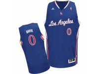 Men Adidas Los Angeles Clippers #0 Glen Davis Swingman Royal Blue Alternate NBA Jersey